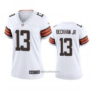 Camiseta NFL Game Mujer Cleveland Browns Odell Beckham Jr 2020 Blanco