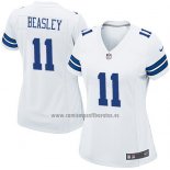 Camiseta NFL Game Mujer Dallas Cowboys Beasley Blanco