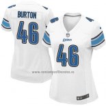 Camiseta NFL Game Mujer Detroit Lions Burton Blanco