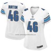 Camiseta NFL Game Mujer Detroit Lions Burton Blanco
