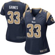 Camiseta NFL Game Mujer Los Angeles Rams Gaines Negro