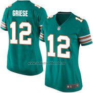 Camiseta NFL Game Mujer Miami Dolphins Griese Verde Oscuro