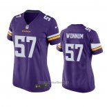 Camiseta NFL Game Mujer Minnesota Vikings D.j. Wonnum Violeta