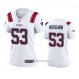Camiseta NFL Game Mujer New England Patriots Dustin Woodard Blanco