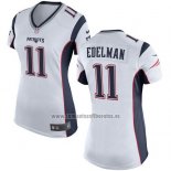 Camiseta NFL Game Mujer New England Patriots Edelman Blanco
