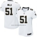 Camiseta NFL Game Mujer New Orleans Saints Mills Blanco
