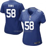 Camiseta NFL Game Mujer New York Giants Banks Azul