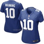 Camiseta NFL Game Mujer New York Giants Manning Azul