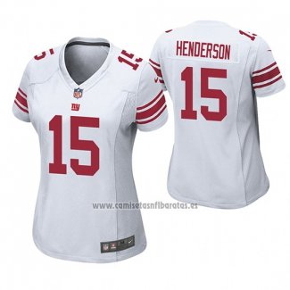 Camiseta NFL Game Mujer New York Giants Quadree Henderson Blanco