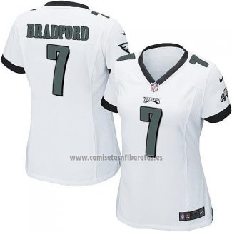 Camiseta NFL Game Mujer Philadelphia Eagles Bradford Blanco