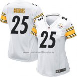 Camiseta NFL Game Mujer Pittsburgh Steelers Burns Blanco