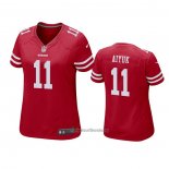Camiseta NFL Game Mujer San Francisco 49ers Brandon Aiyuk Rojo