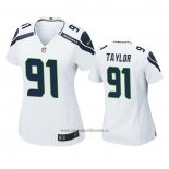 Camiseta NFL Game Mujer Seattle Seahawks Darrell Taylor Blanco