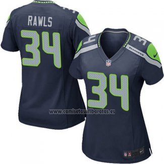 Camiseta NFL Game Mujer Seattle Seahawks Rawls Azul Oscuro