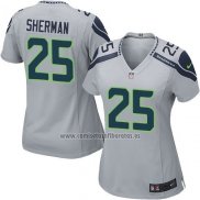Camiseta NFL Game Mujer Seattle Seahawks Sherman Gris
