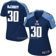 Camiseta NFL Game Mujer Tennessee Titans McCourty Azul Oscuro
