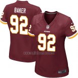 Camiseta NFL Game Mujer Washington Commanders Baker Rojo