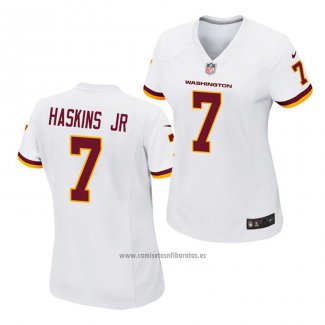 Camiseta NFL Game Mujer Washington Commanders Dwayne Haskins Jr. Blanco