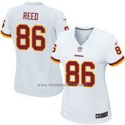 Camiseta NFL Game Mujer Washington Commanders Reed Blanco