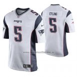 Camiseta NFL Game New England Patriots Danny Etling Blanco