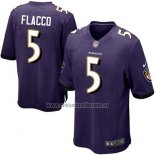 Camiseta NFL Game Nino Baltimore Ravens Flacco Violeta