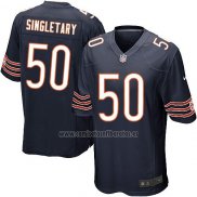 Camiseta NFL Game Nino Chicago Bears Singletary Blanco Negro