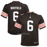 Camiseta NFL Game Nino Cleveland Browns Baker Mayfield Marron3