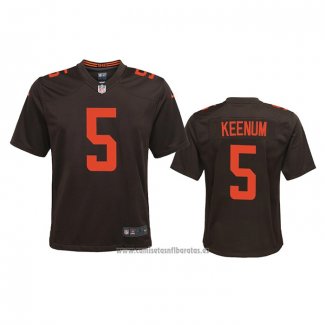 Camiseta NFL Game Nino Cleveland Browns Case Keenum Alterno 2020 Marron