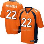 Camiseta NFL Game Nino Denver Broncos Anderson Naranja