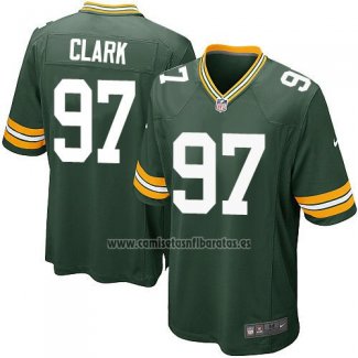 Camiseta NFL Game Nino Green Bay Packers Clark Verde Militar