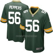 Camiseta NFL Game Nino Green Bay Packers Peppers Verde Militar