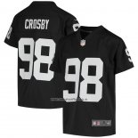 Camiseta NFL Game Nino Las Vegas Raiders Maxx Crosby 2020 Negro