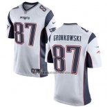 Camiseta NFL Game Nino New England Patriots Gronkowski Blanco
