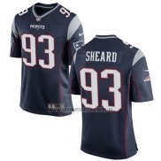 Camiseta NFL Game Nino New England Patriots Sheard Negro