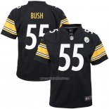Camiseta NFL Game Nino Pittsburgh Steelers Devin Bush Negro