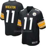 Camiseta NFL Game Nino Pittsburgh Steelers Wheaton Negro