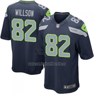 Camiseta NFL Game Nino Seattle Seahawks Willson Azul Oscuro