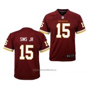 Camiseta NFL Game Nino Washington Commanders Steven Sims Jr. Rojo