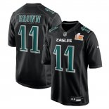 Camiseta NFL Game Philadelphia Eagles AJ Brown Super Bowl LIX Negro