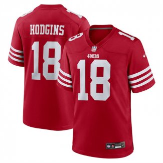 Camiseta NFL Game San Francisco 49ers Isaiah Hodgins Rojo