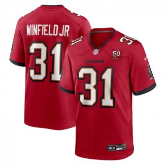 Camiseta NFL Game Tampa Bay Buccaneers Antoine Winfield Jr 50 Aniversario Rojo