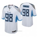 Camiseta NFL Game Tennessee Titans Jeffery Simmons Blanco