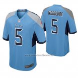 Camiseta NFL Game Tennessee Titans Logan Woodside Azul Luminoso
