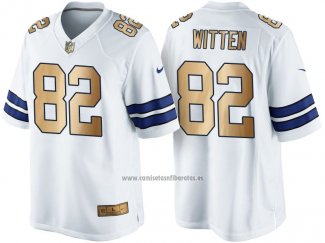 Camiseta NFL Gold Game Dallas Cowboys Witten Blanco