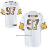Camiseta NFL Gold Game Pittsburgh Steelers Heyward Blanco