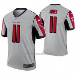 Camiseta NFL Legend Atlanta Falcons 11 Julio Jones Inverted Gris