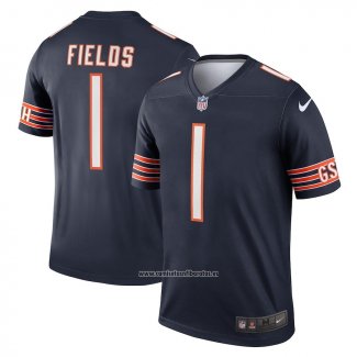 Camiseta NFL Legend Chicago Bears Justin Fields Azul