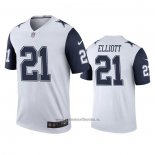 Camiseta NFL Legend Dallas Cowboys Men Ezekiel Elliott Blanco Color Rush