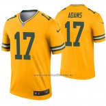 Camiseta NFL Legend Green Bay Packers 17 Davante Adams Inverted Oro