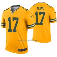 Camiseta NFL Legend Green Bay Packers 17 Davante Adams Inverted Oro